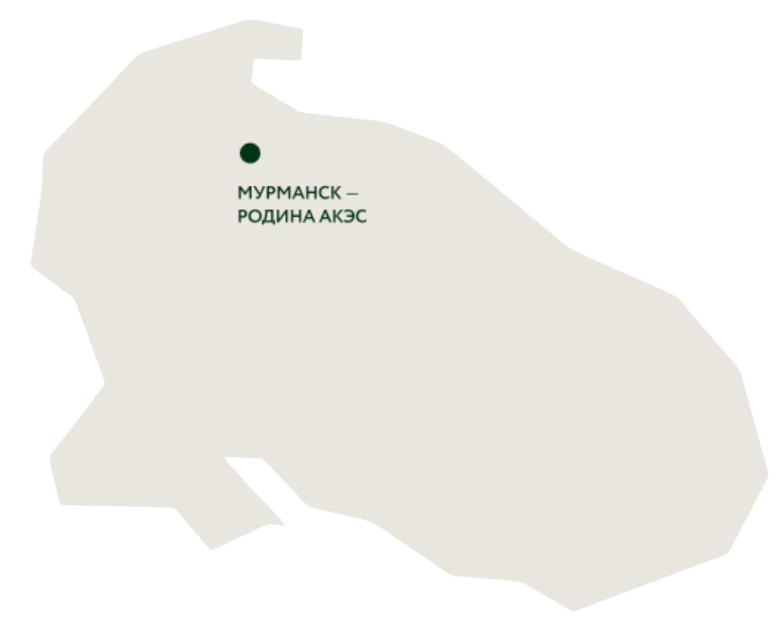 Карта Кольского полуострова — родина АКЭС
